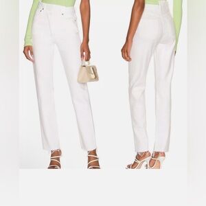 AGOLDE Criss Cross Straight Jeans Element White 27 100% organic cotton $208 NWT